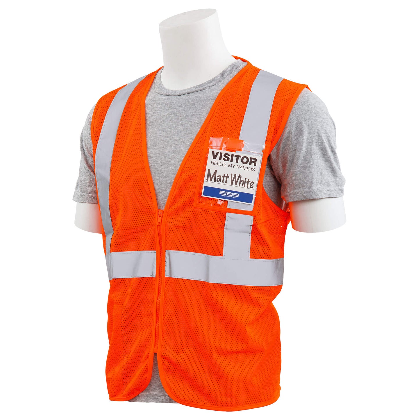 Yellow/Lime Safety Vest - ERB - Mesh with ID Pocket