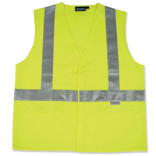 Yellow/Lime Safety Vest - ERB - Reflective Polyester