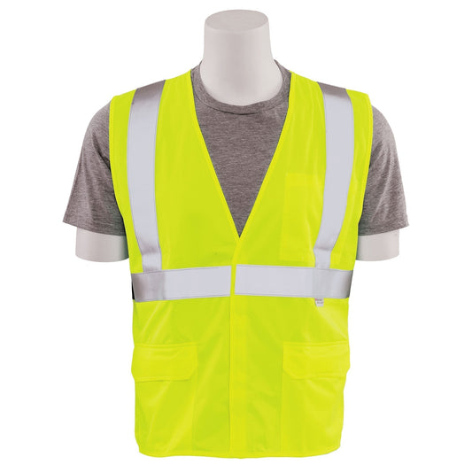 Yellow/Lime Safety Vests - ERB - Self Extinguishing