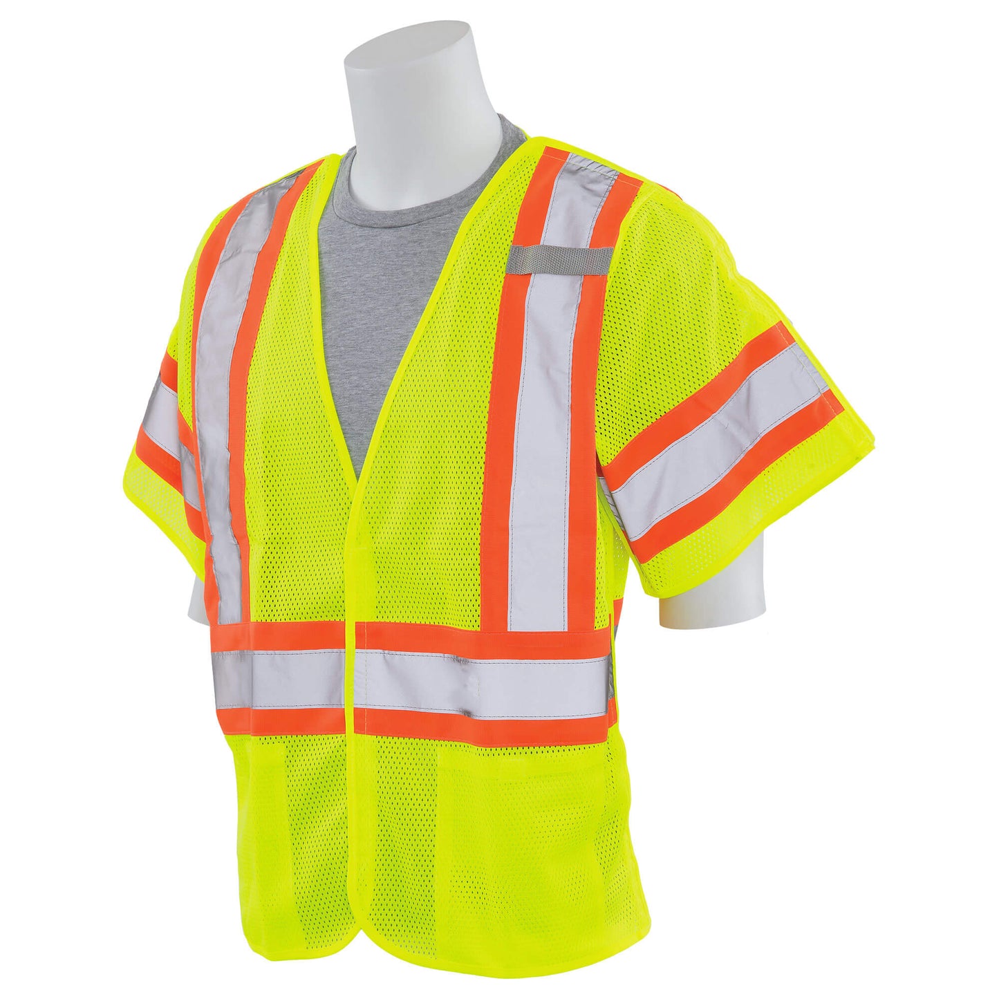 Yellow/Lime Safety Vests - ERB - Breakaway Mesh Design