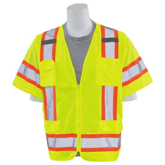 Yellow/Lime Safety Vests - ERB - Class 3 Two-Tone