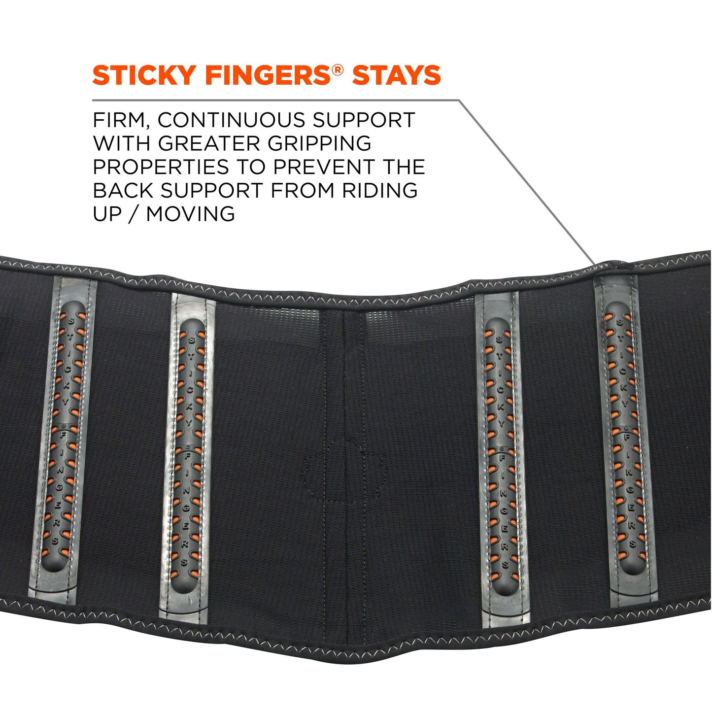 Black Back Supports - Ergodyne - Durable Spandex