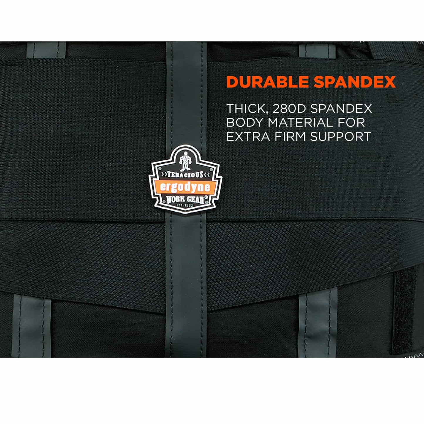 Black Back Supports - Ergodyne - Durable Spandex