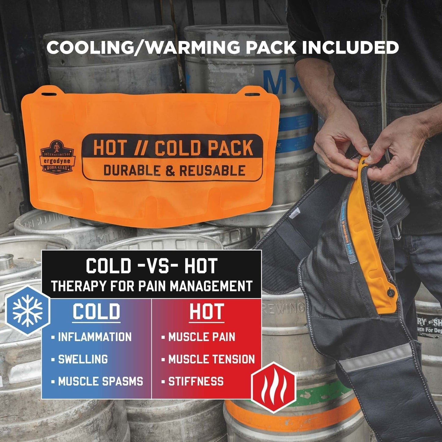 Black Back Supports - Ergodyne - Comfortable Brace