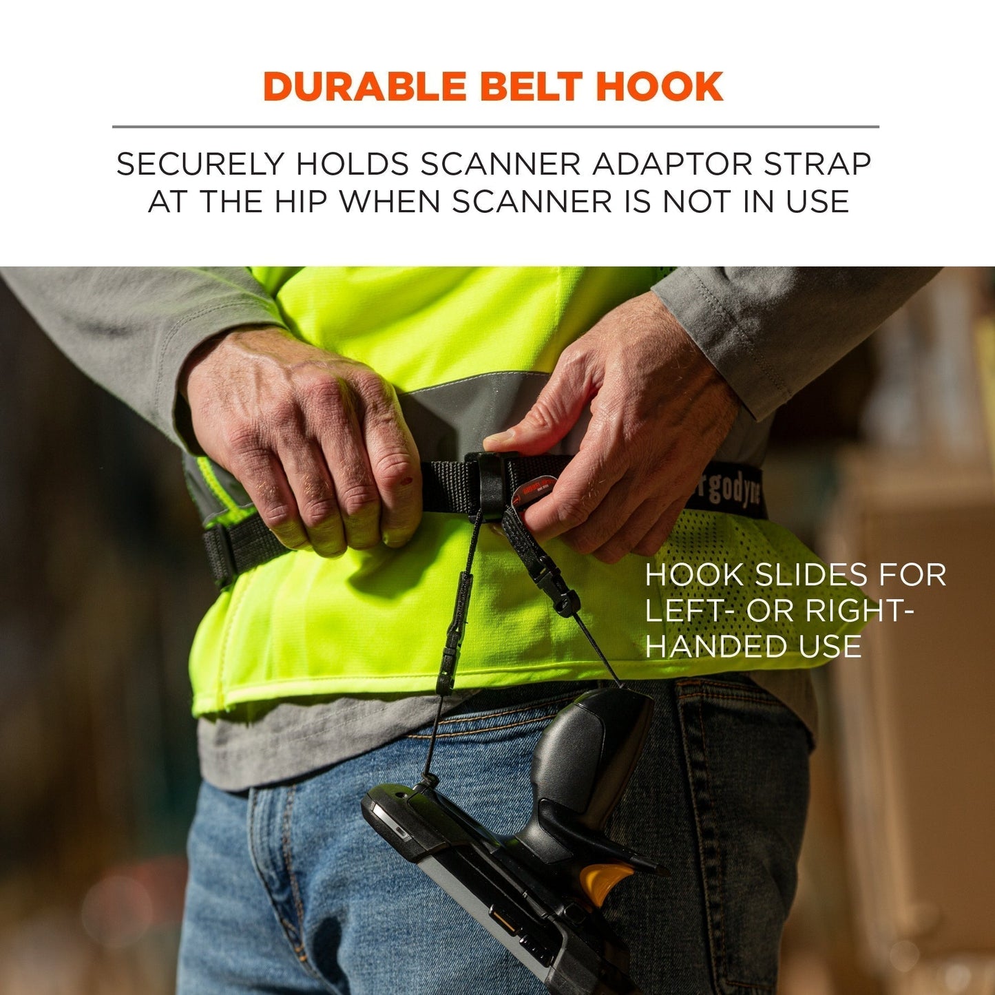 Black Belts - Ergodyne - Durable Barcode Scanner Hook