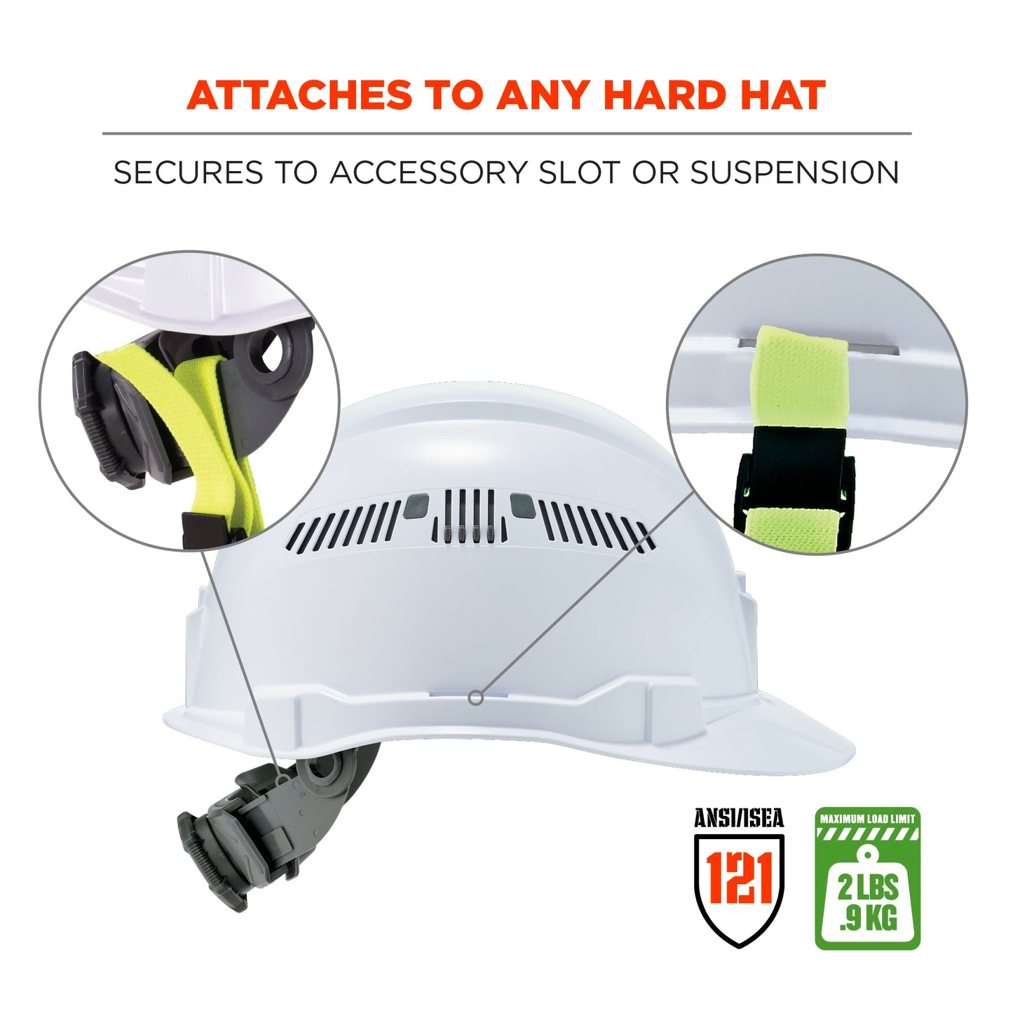 Yellow Lanyards | Ergodyne | Durable Squids 3150 Buckle - Strong Safety