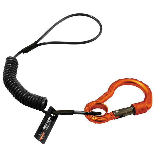 Black Tool Lanyards - Ergodyne - Durable Coil Design
