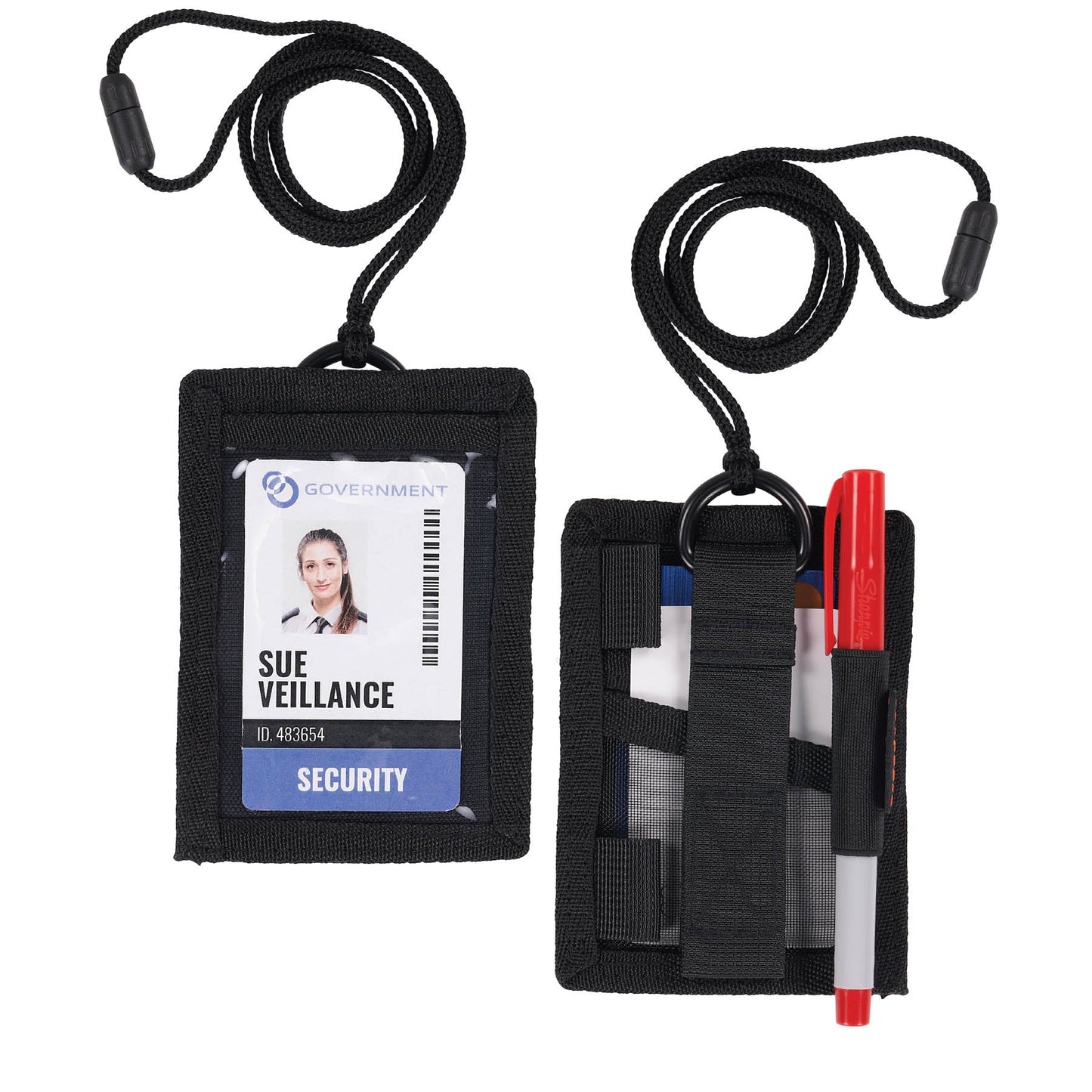 Black ID Holders - Ergodyne - Versatile Mini Wallet