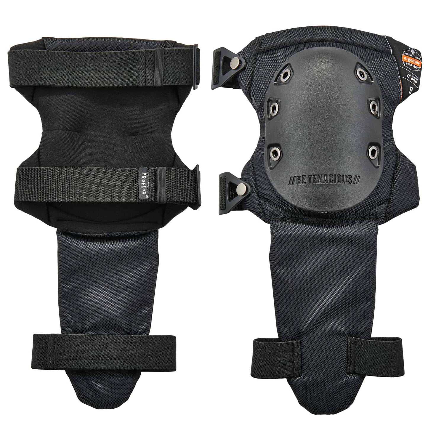 Black Knee Pads - Ergodyne - Slip Resistant Design