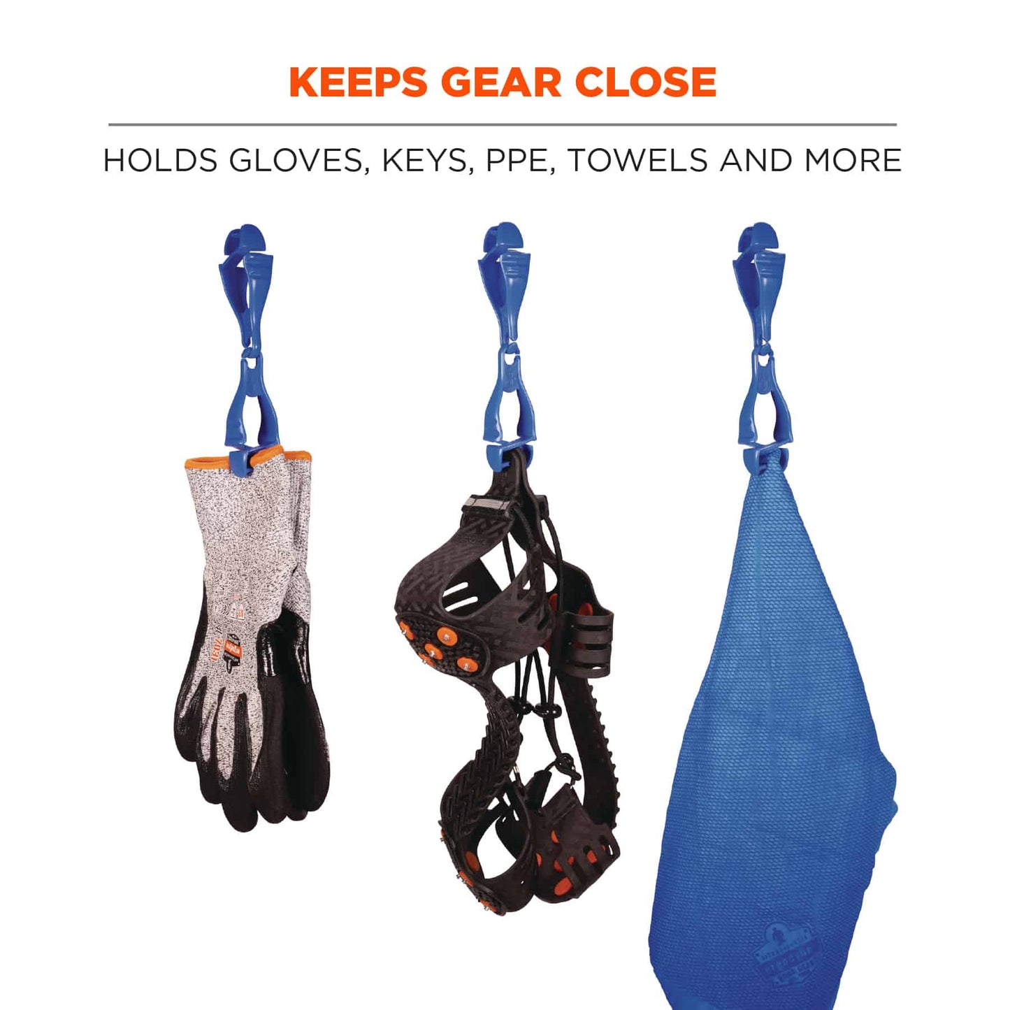 Black Glove Grabbers - Ergodyne - Lightweight Clips