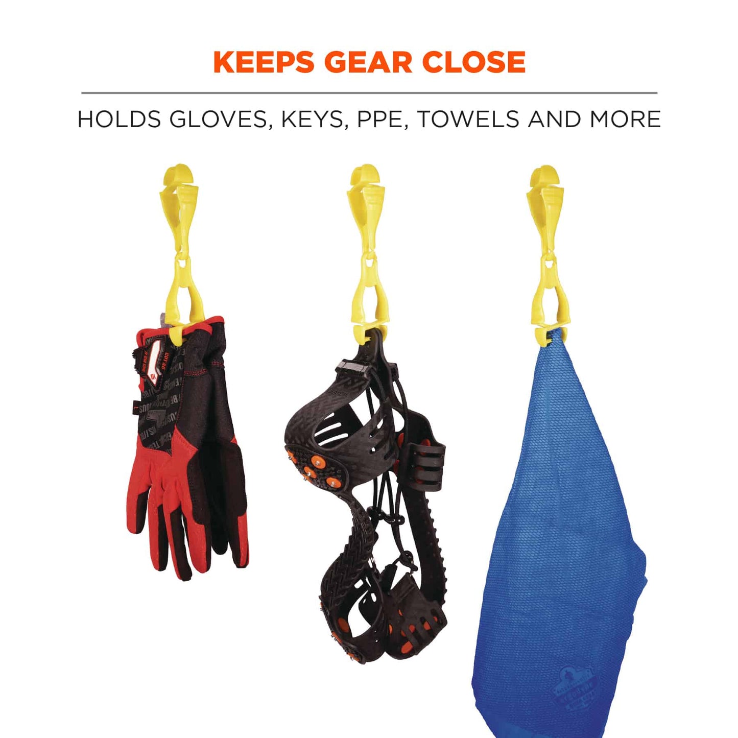 Black Glove Grabbers - Ergodyne - Lightweight Clips
