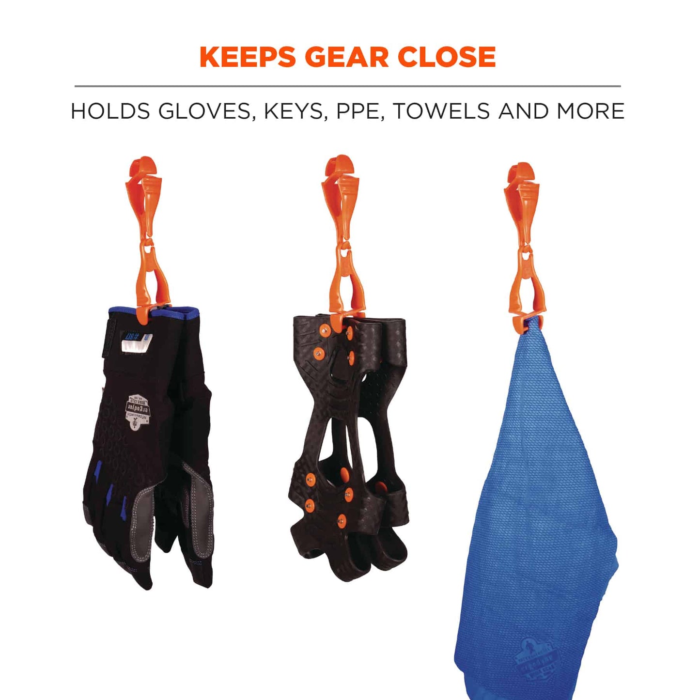 Black Glove Grabbers - Ergodyne - Lightweight Clips