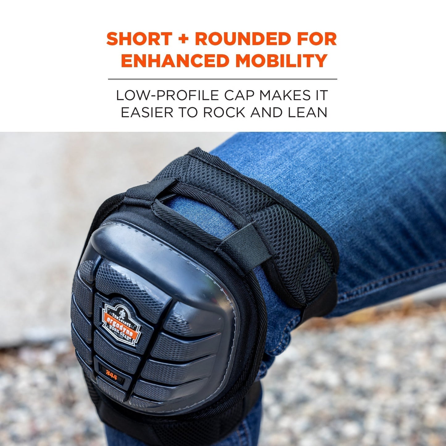 Black Knee Pads - Ergodyne - Injected Gel Comfort