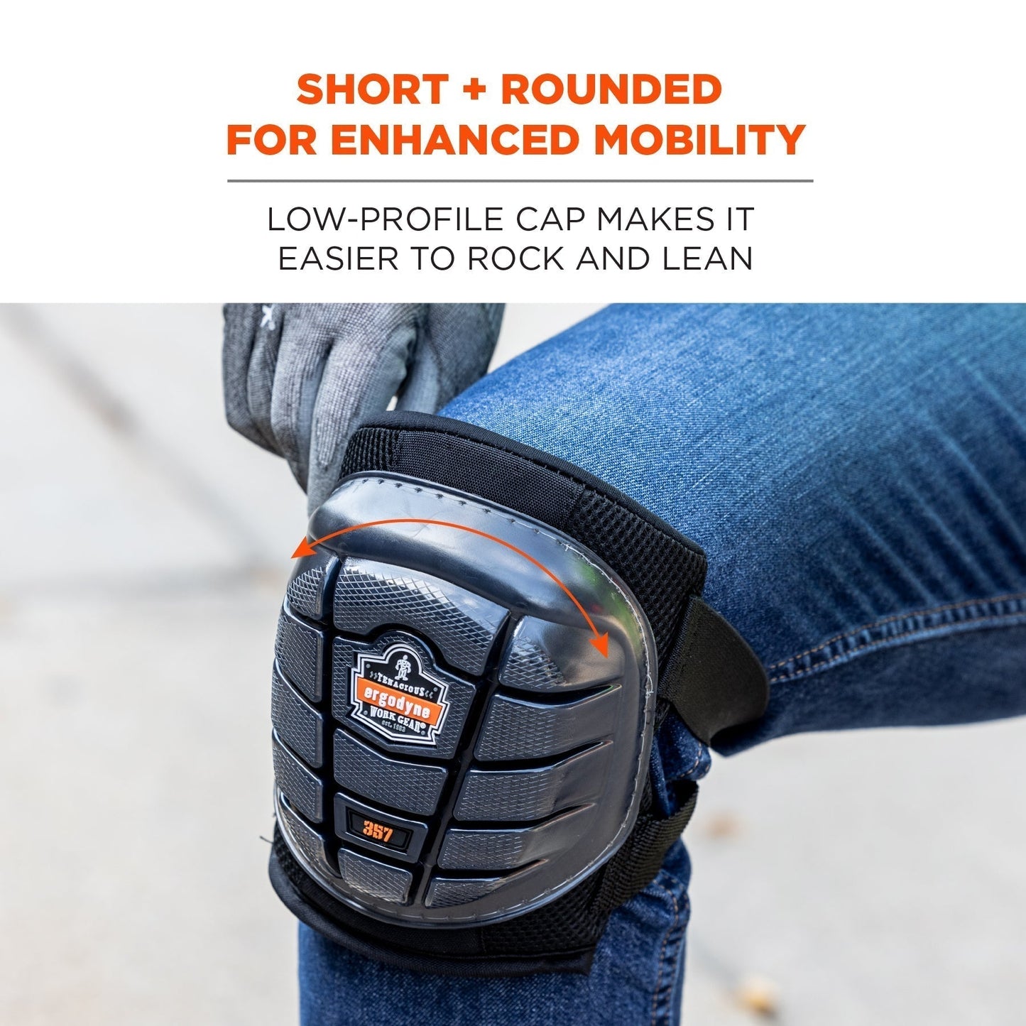 Black Knee Pads - Ergodyne - Lightweight Gel Comfort