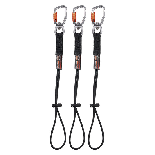 with Carabiner and Cinch Loop Lanyards - Ergodyne - Elastic Tool