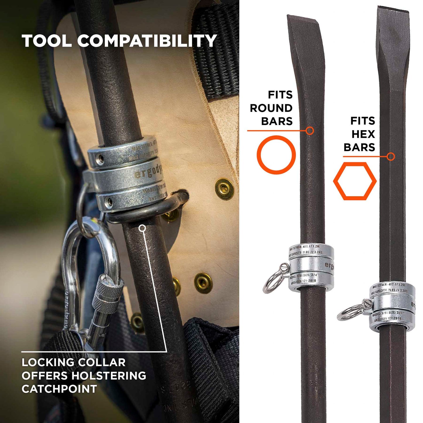 0.75 in Tool Lock - Ergodyne - Durable Locking Collar