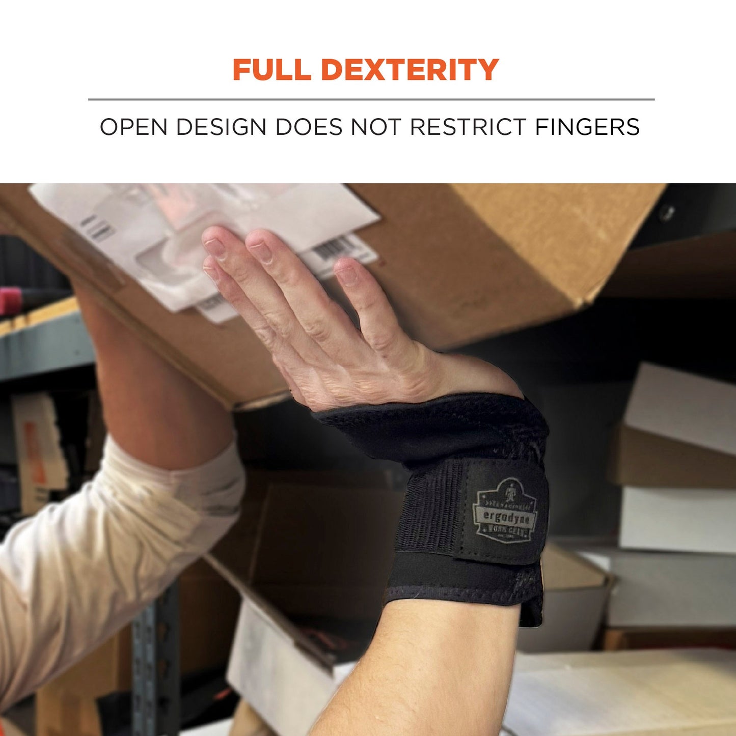 Black Wrist Support - Ergodyne - Comfortable Brace