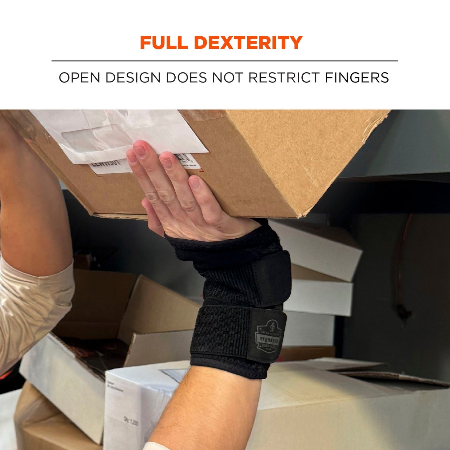 Black Wrist Support - Ergodyne - Adjustable Comfort