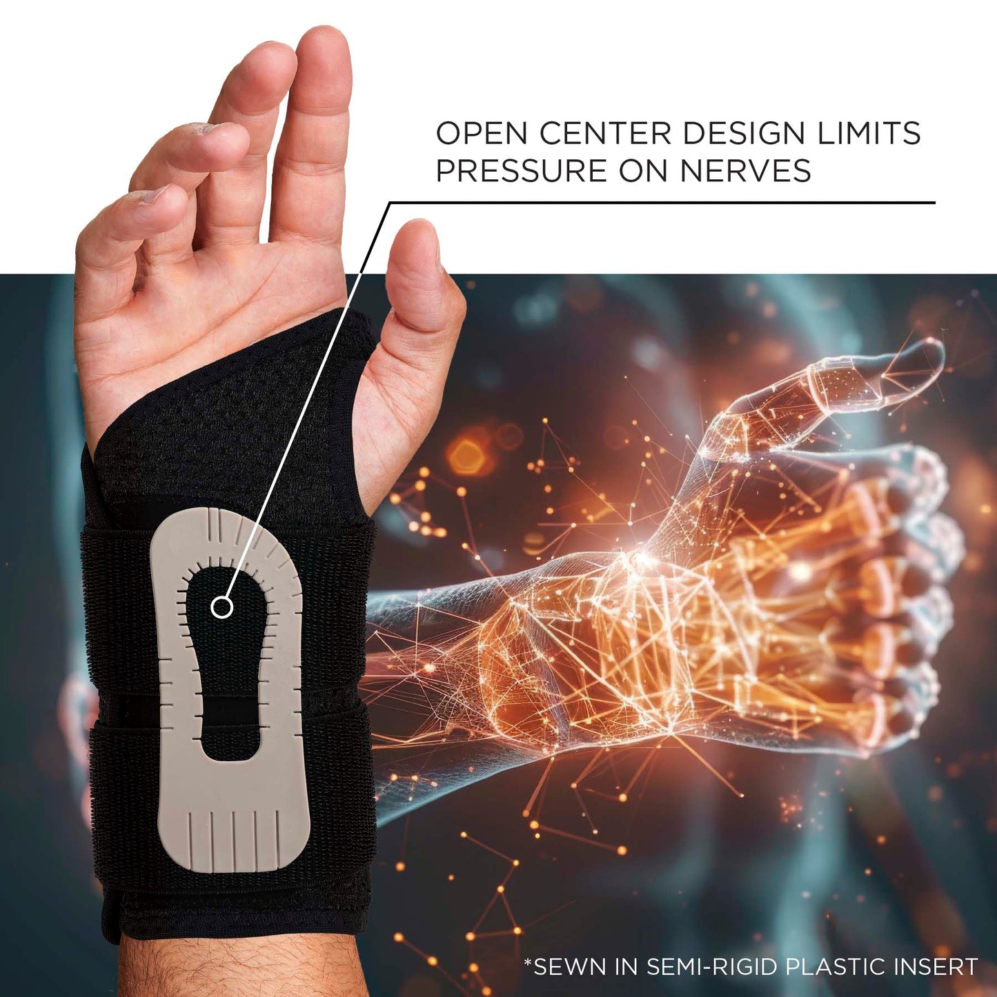 Black Wrist Support - Ergodyne - Comfortable Brace