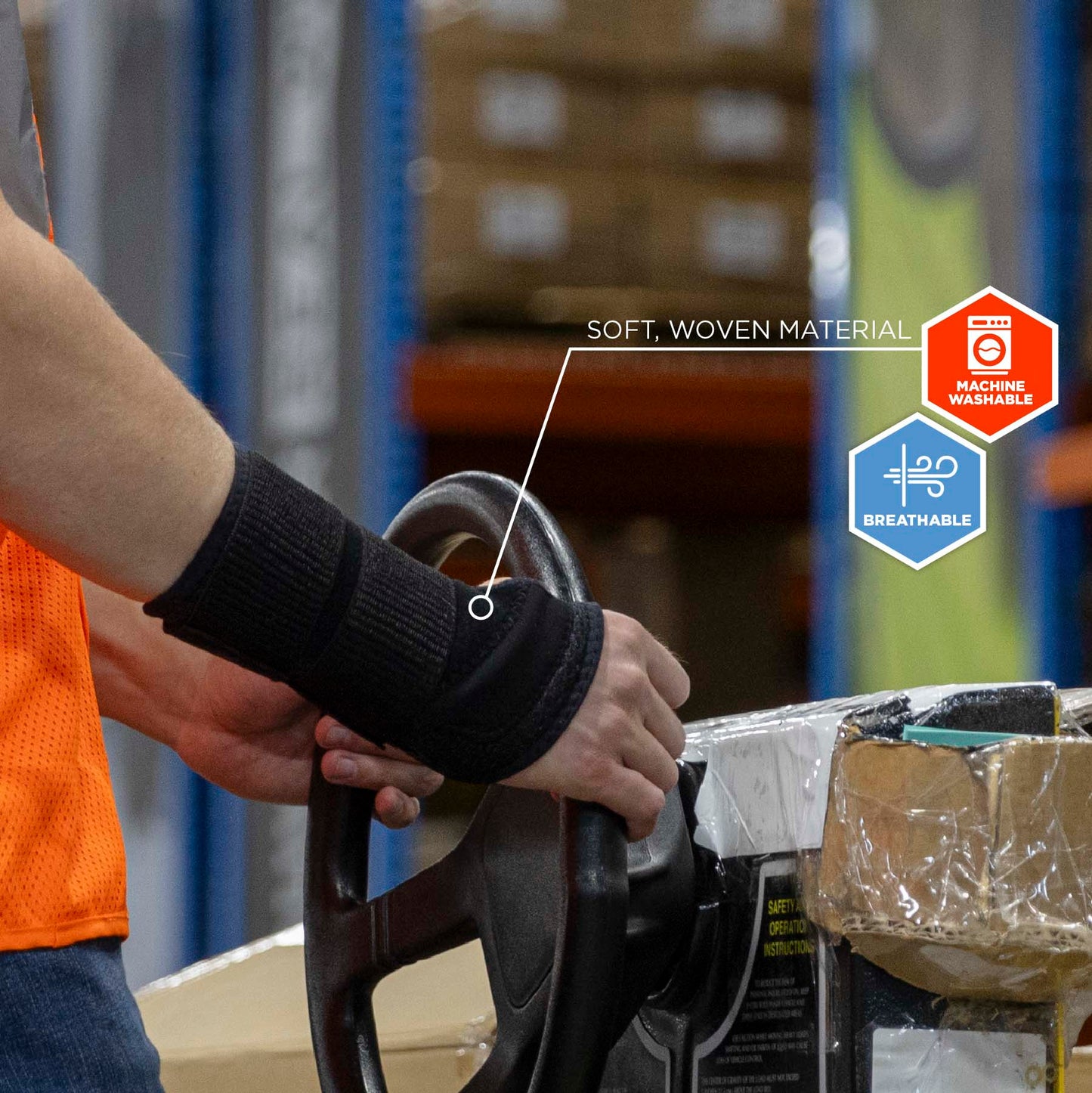 Black Wrist Support - Ergodyne - Comfortable Brace