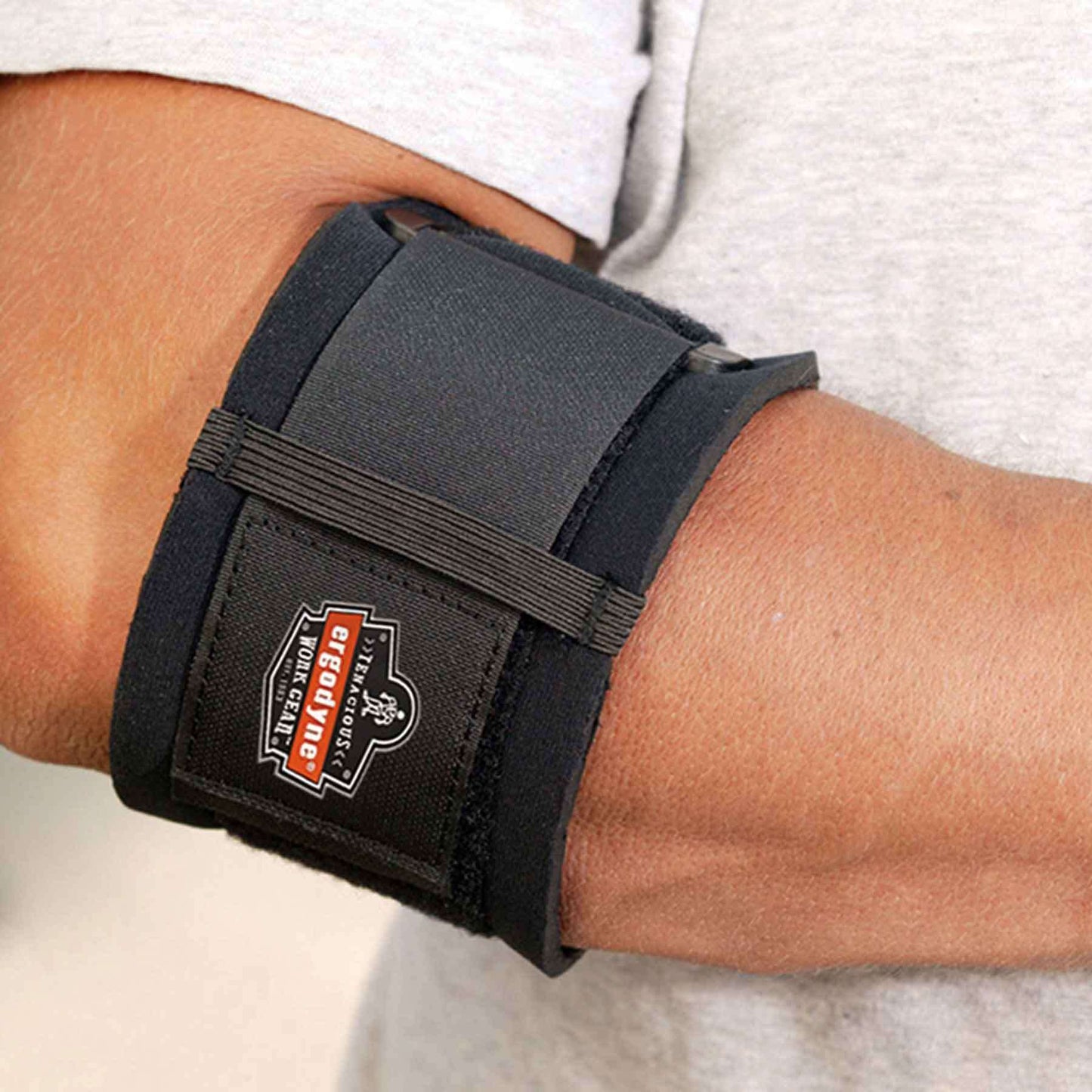 Black Elbow Wraps - Ergodyne - Four-Way Stretch Fit