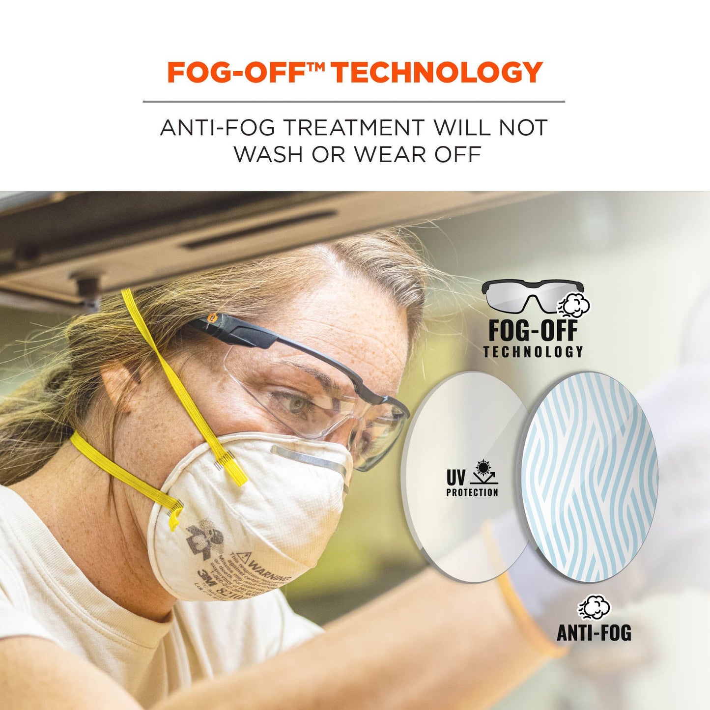 Clear Lens Glasses - Ergodyne - Impact-Resistant Design