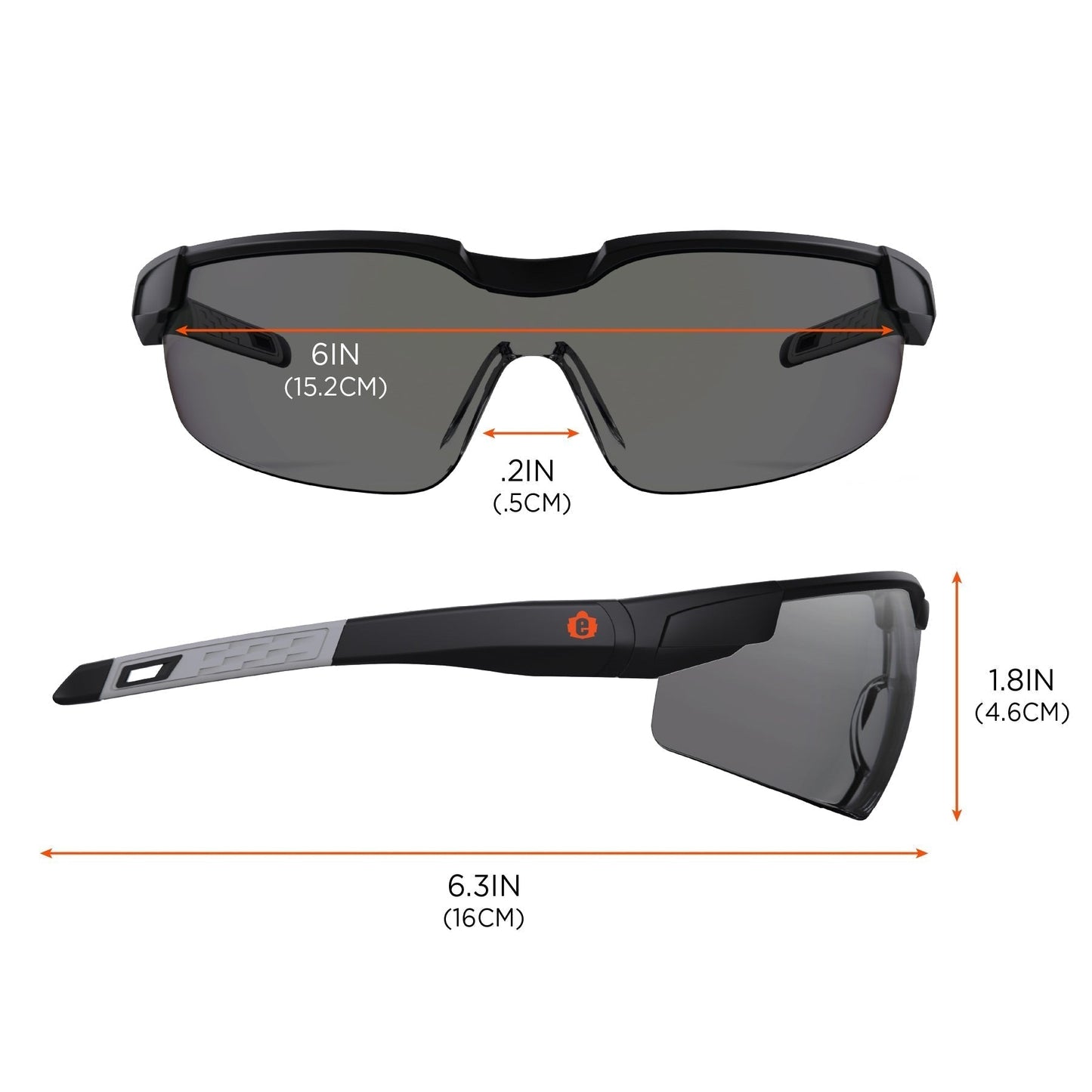 Clear Lens Glasses - Ergodyne - Impact-Resistant Design