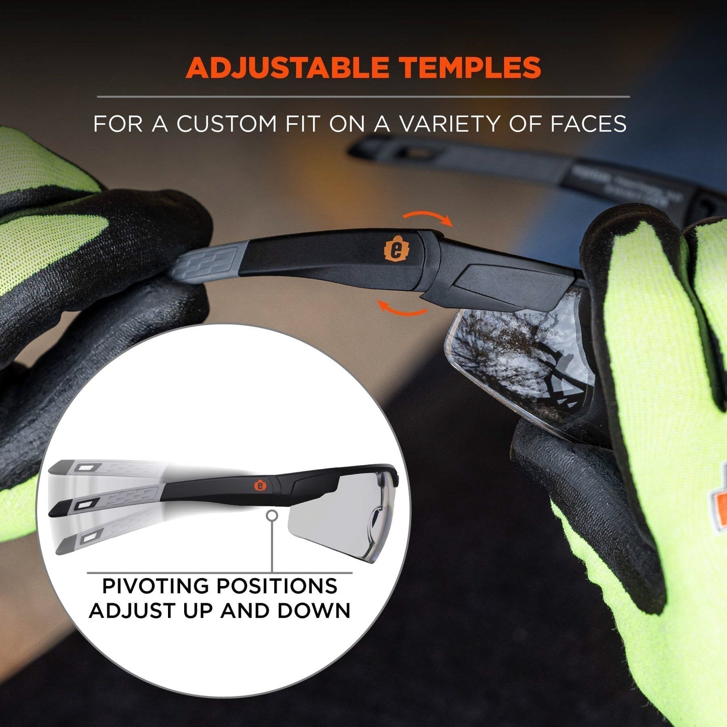 Clear Lens Glasses - Ergodyne - Impact-Resistant Design