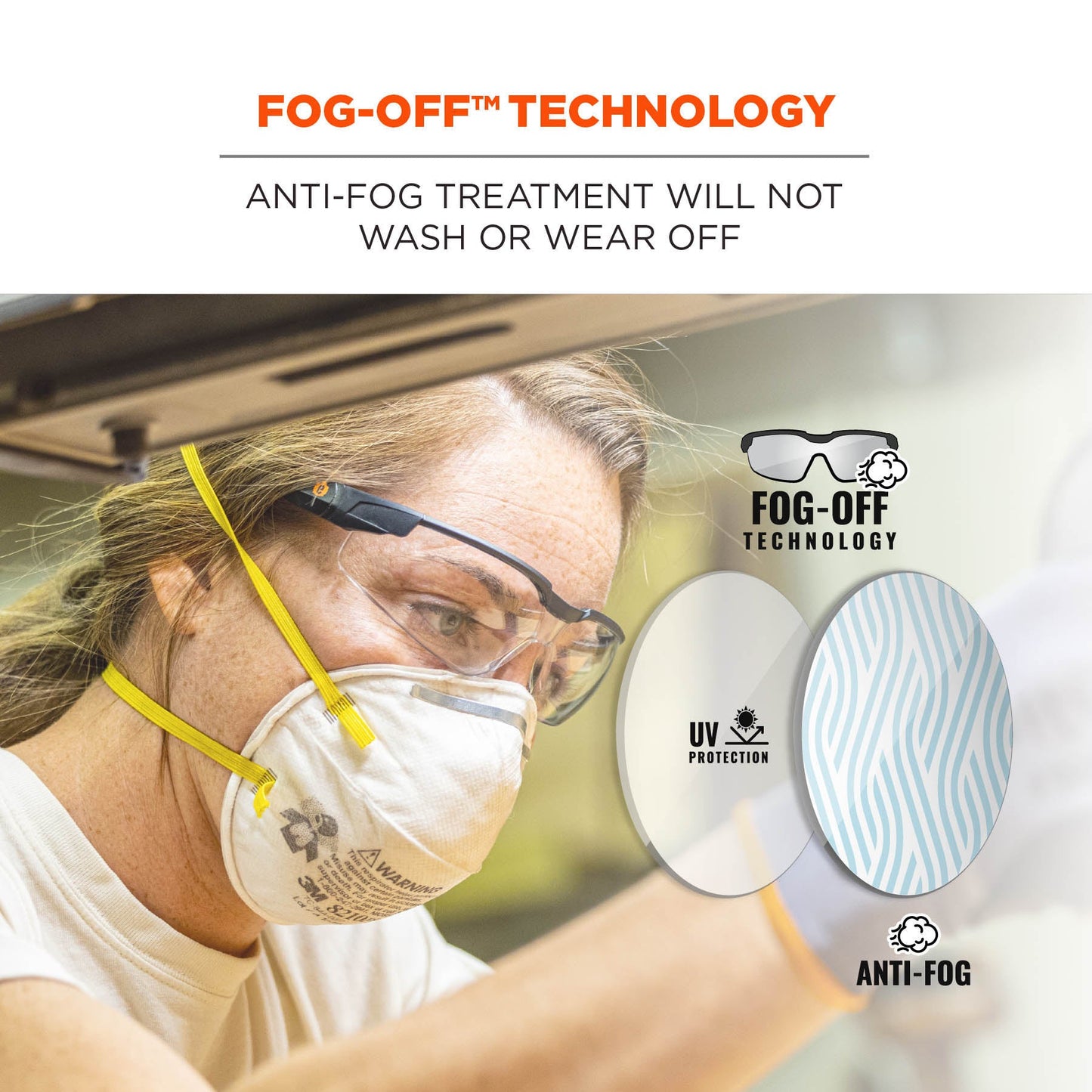 Clear Lens Glasses - Ergodyne - Impact-Resistant Design