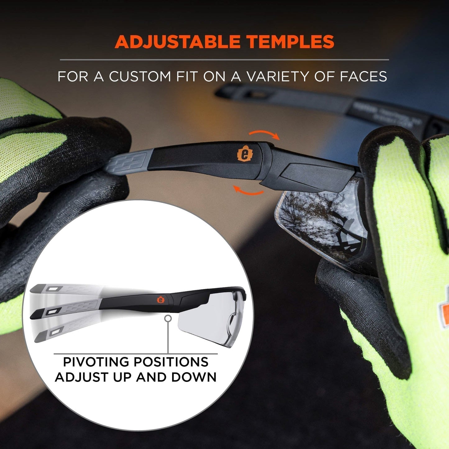 Clear Lens Glasses - Ergodyne - Impact-Resistant Design
