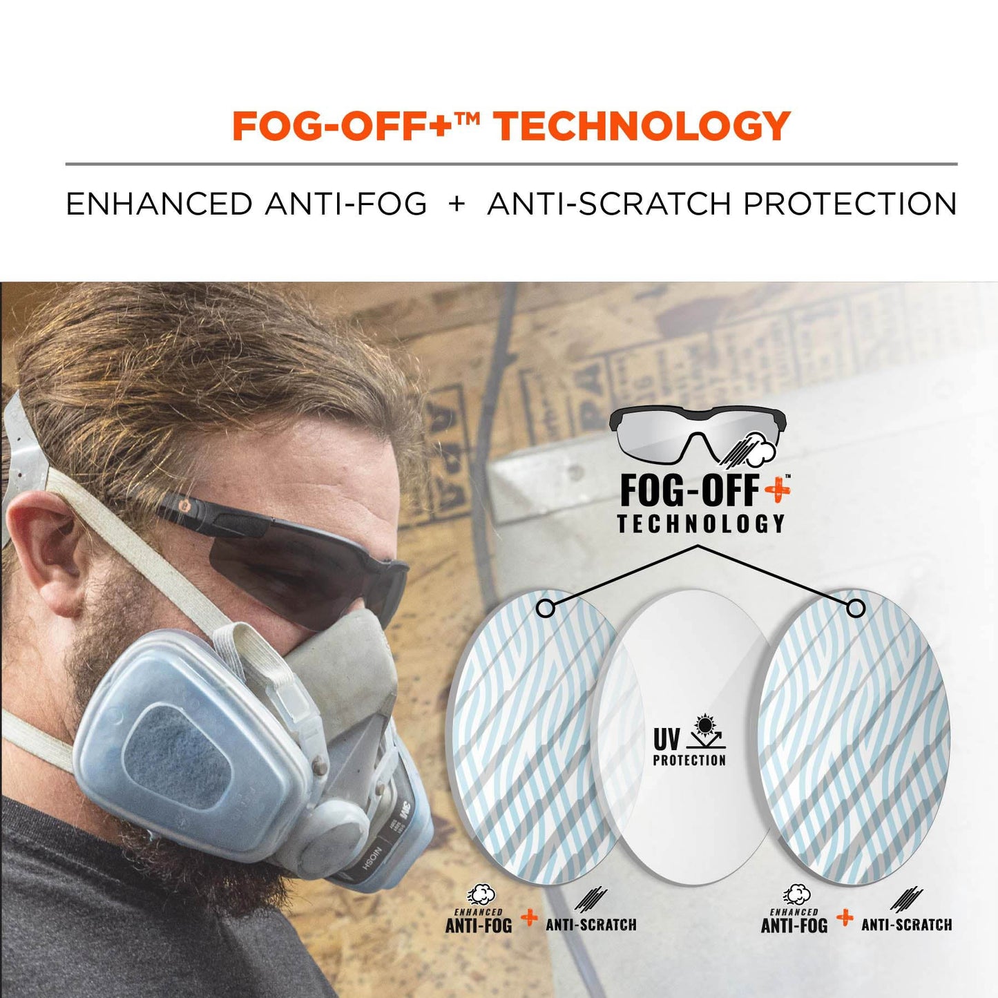 Clear Lens Glasses - Ergodyne - Impact-Resistant Design