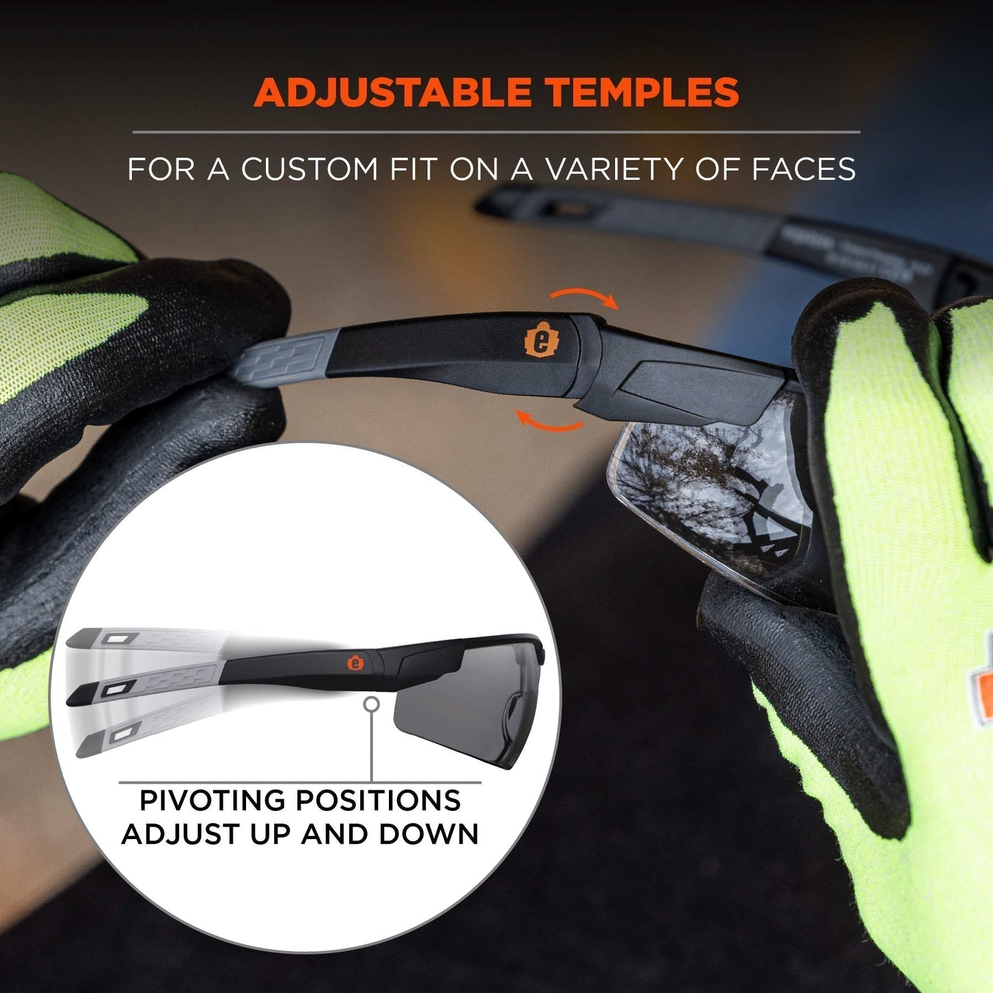Clear Lens Glasses - Ergodyne - Impact-Resistant Design