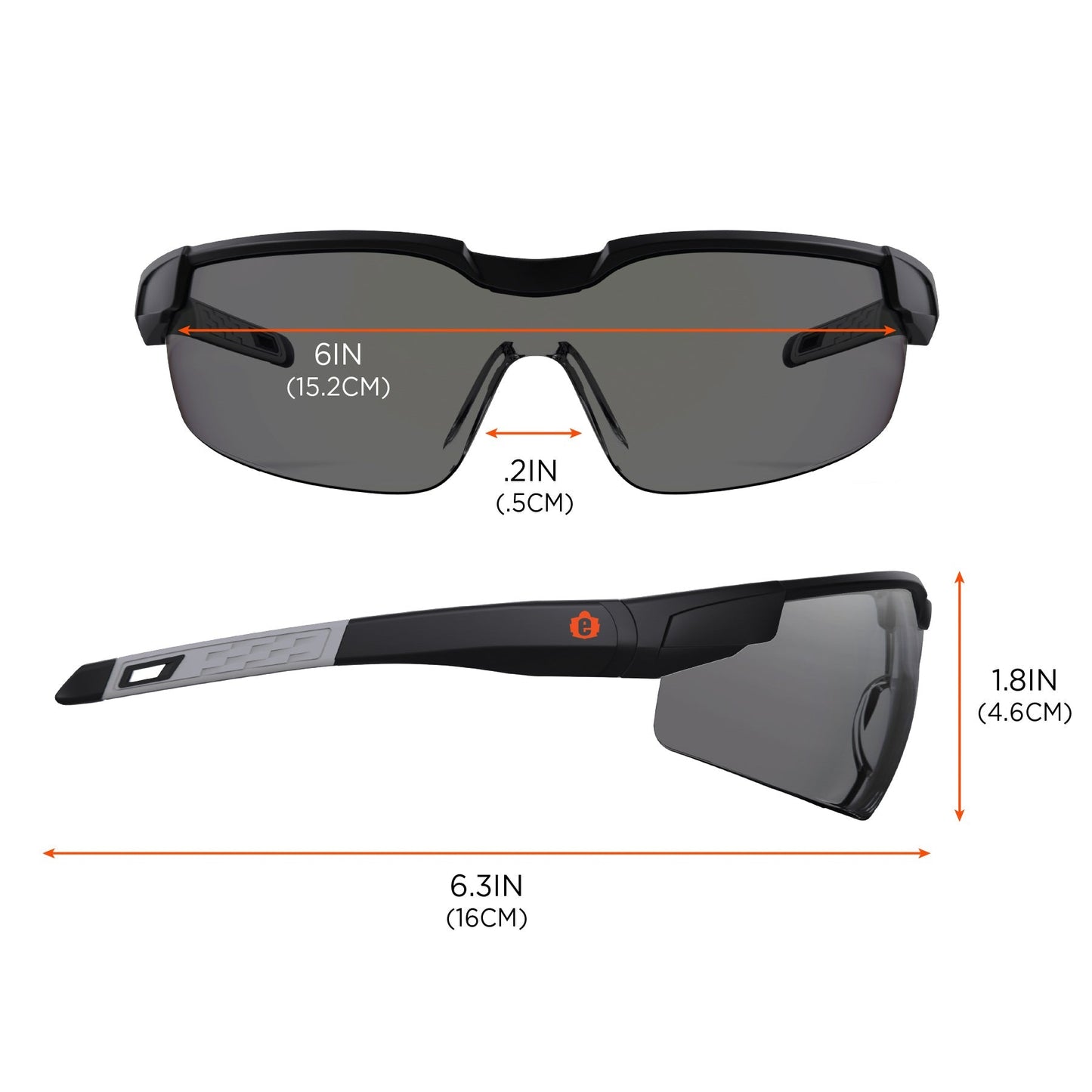 Clear Lens Glasses - Ergodyne - Impact-Resistant Design
