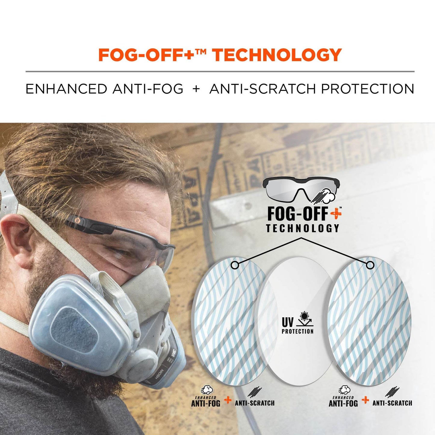 Clear Lens Glasses - Ergodyne - Impact-Resistant Design