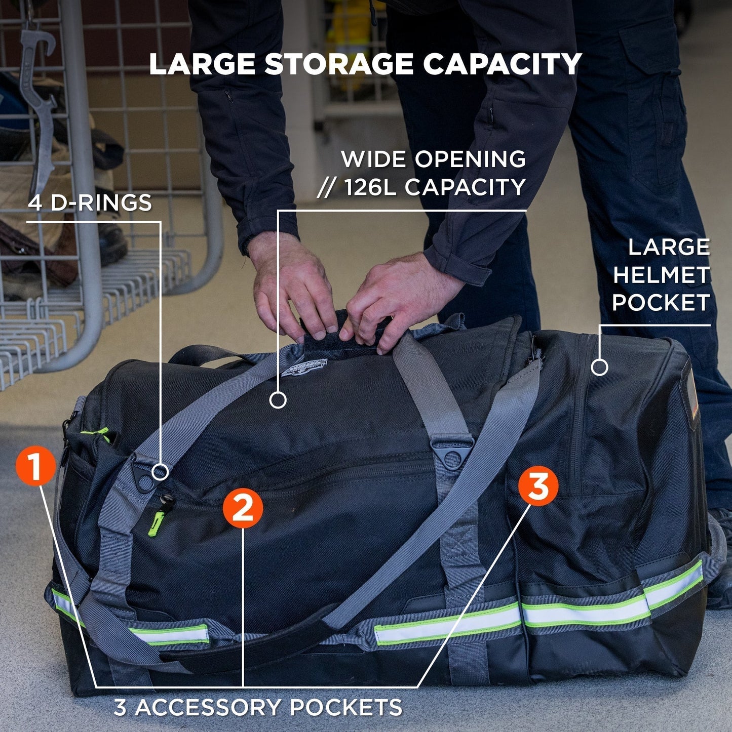 Black Gear Bag - Ergodyne - Durable Polyester