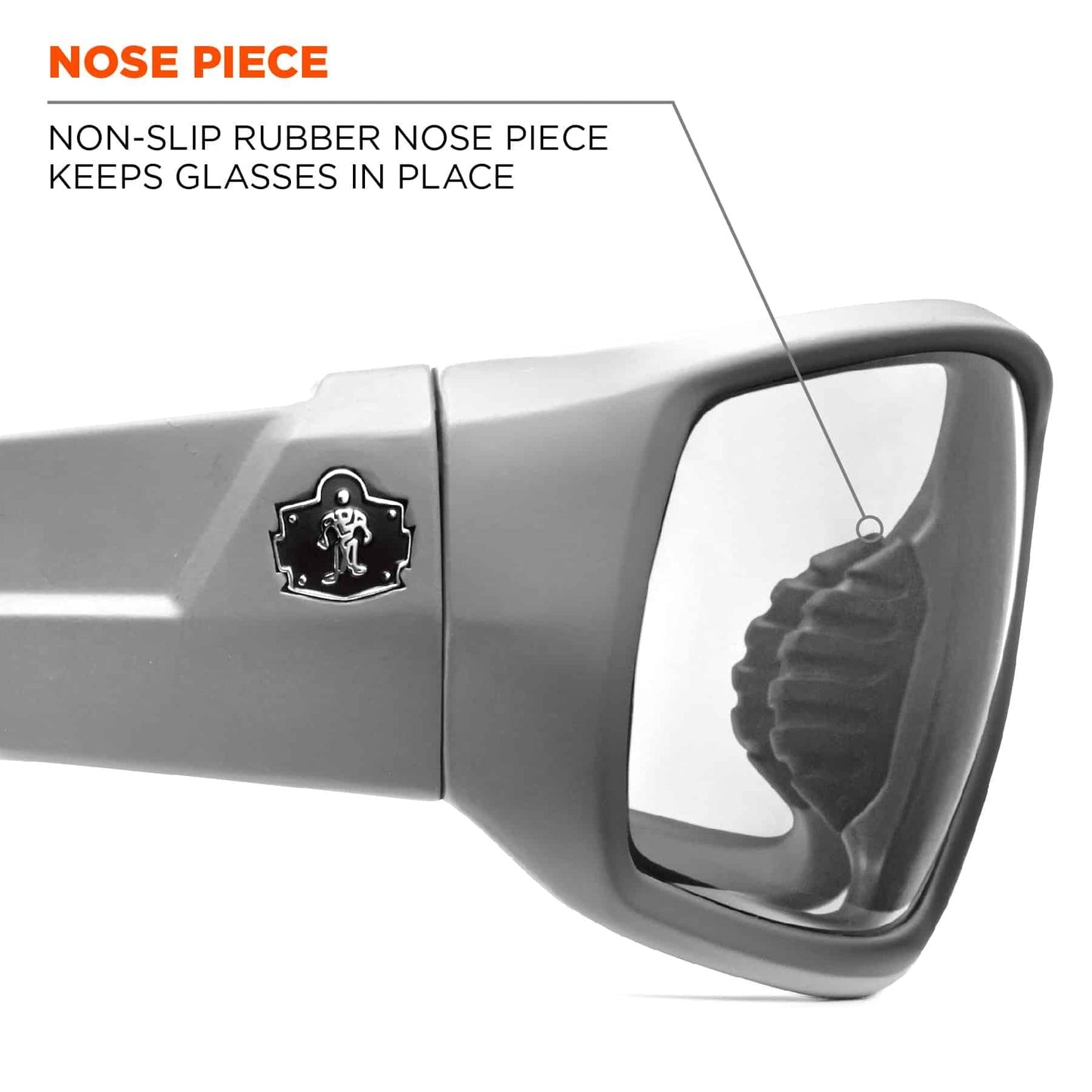 Clear Lens Glasses - Ergodyne - Durable Black Frame - Safety