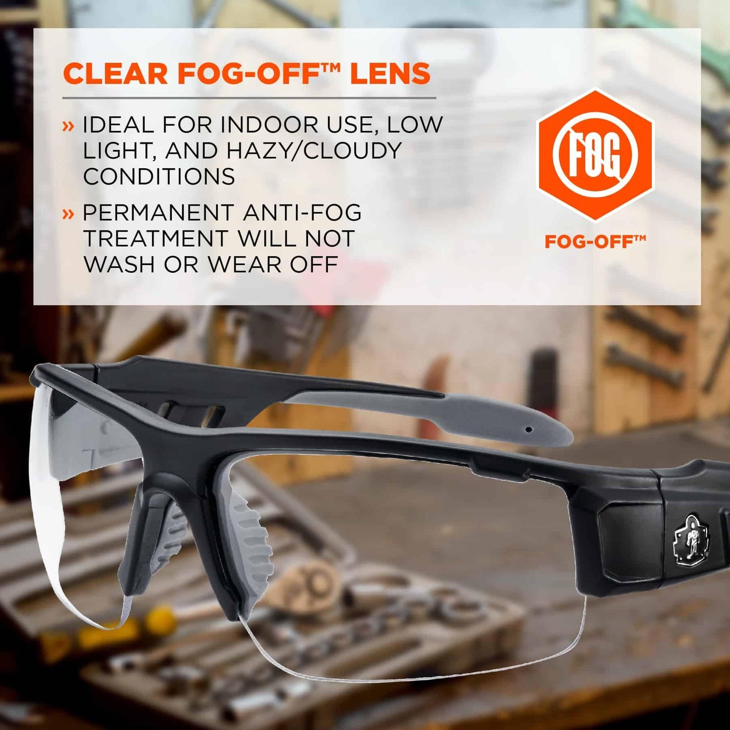 Clear Lens Glasses - Ergodyne - Durable Design