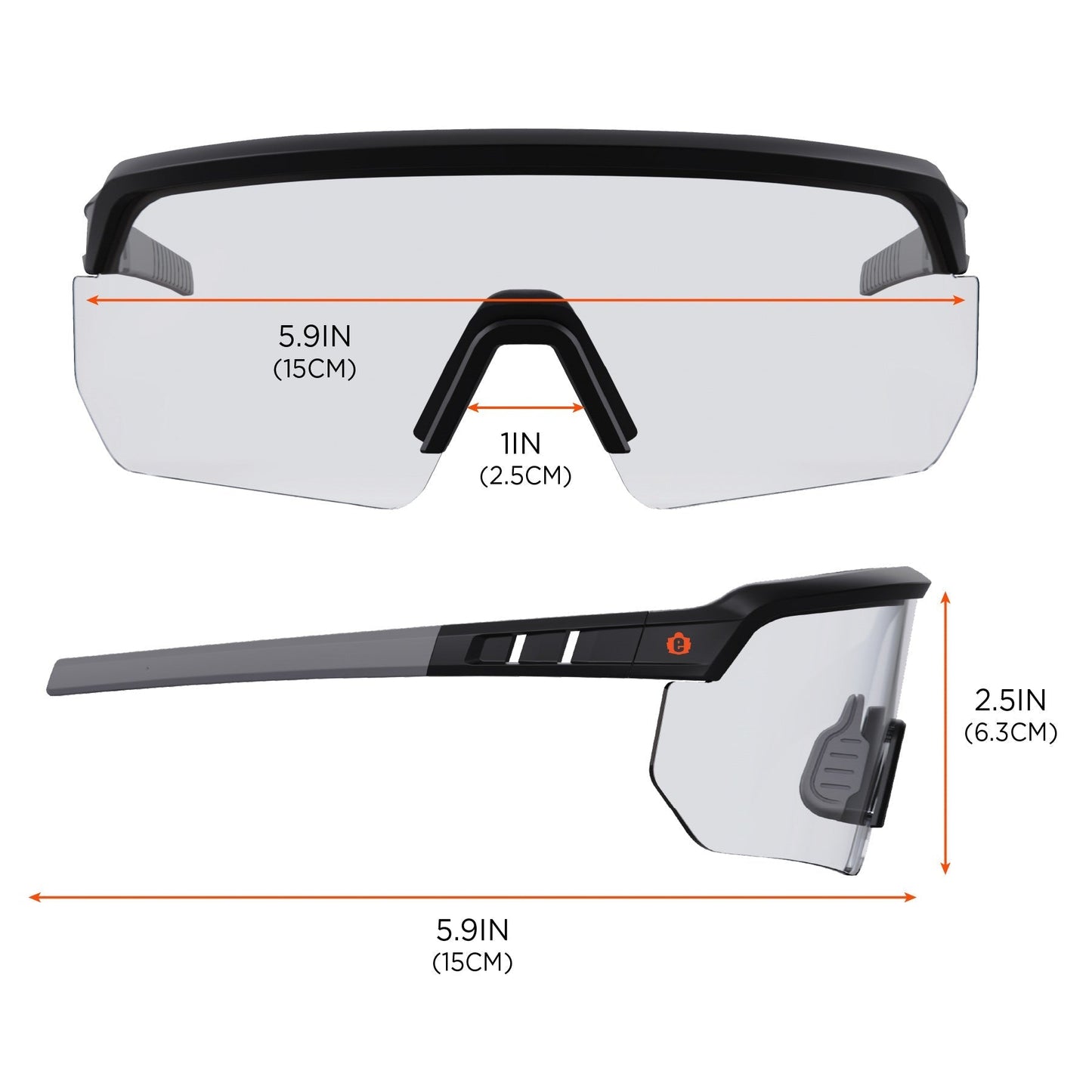 Clear Lens Glasses - Ergodyne - Impact-Resistant Style