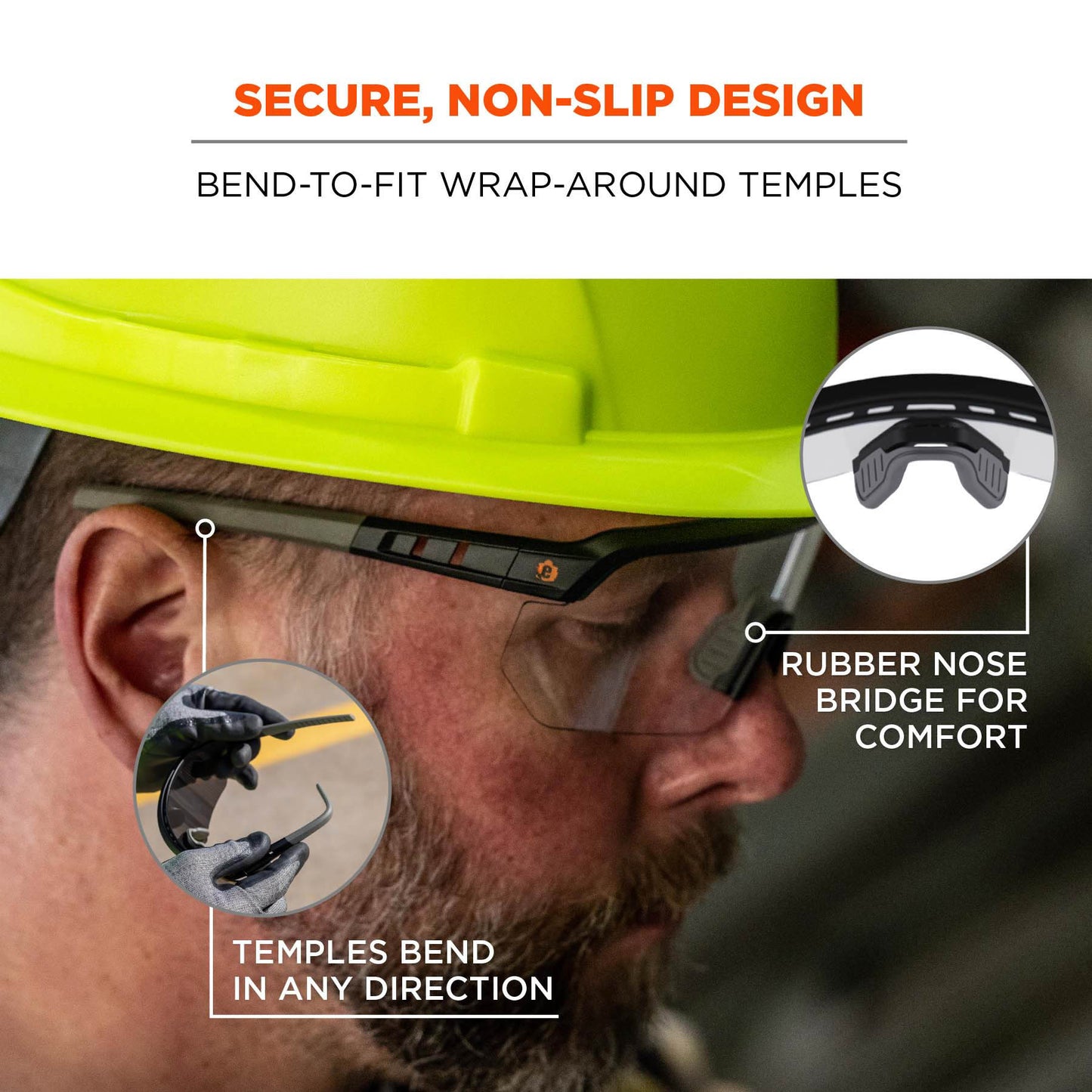 Clear Lens Glasses - Ergodyne - Impact-Resistant Style