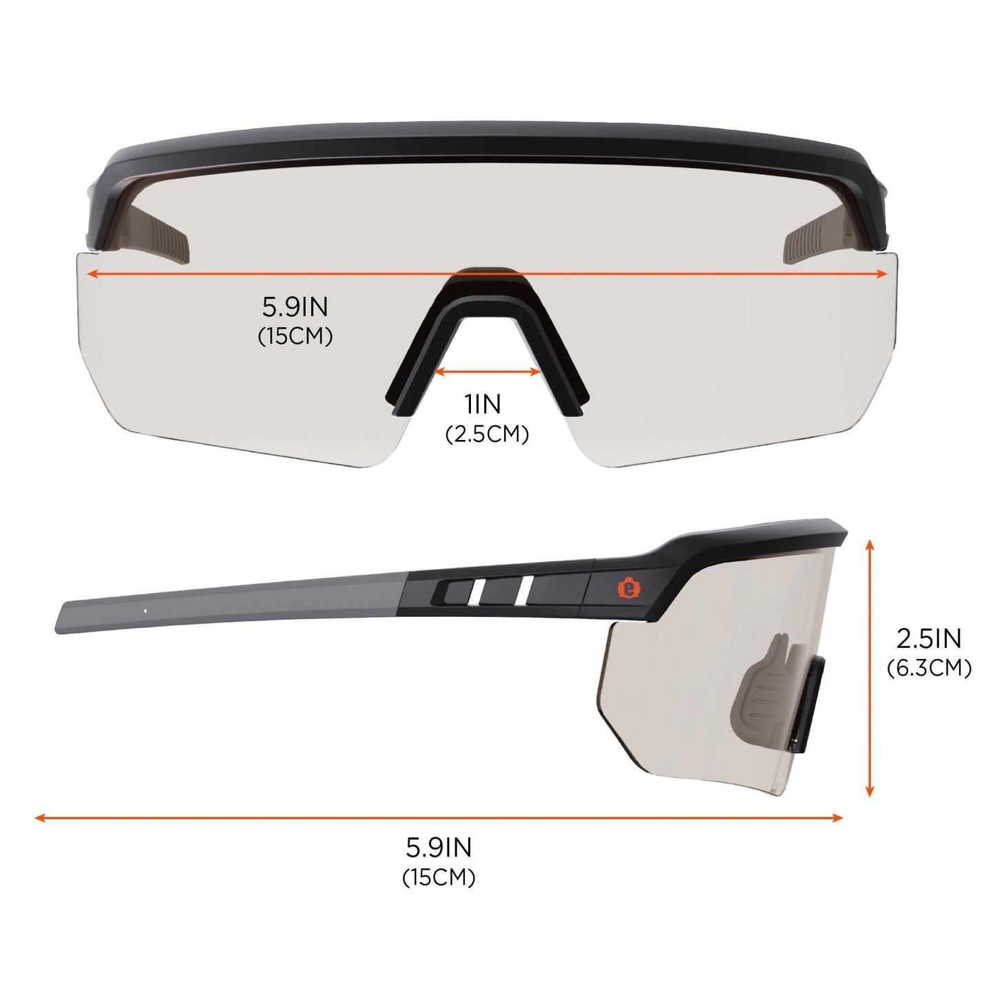 Clear Lens Glasses - Ergodyne - Impact-Resistant Style