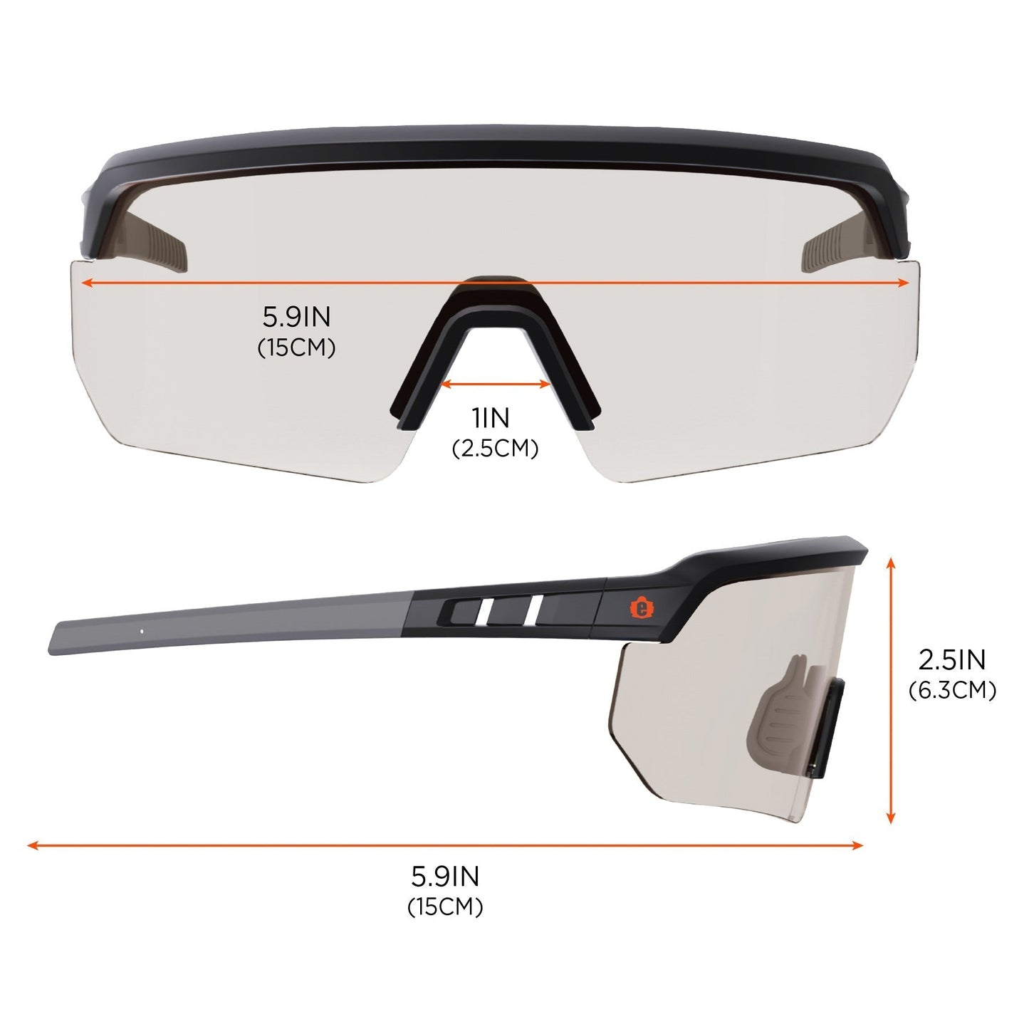Clear Lens Glasses - Ergodyne - Impact-Resistant Style