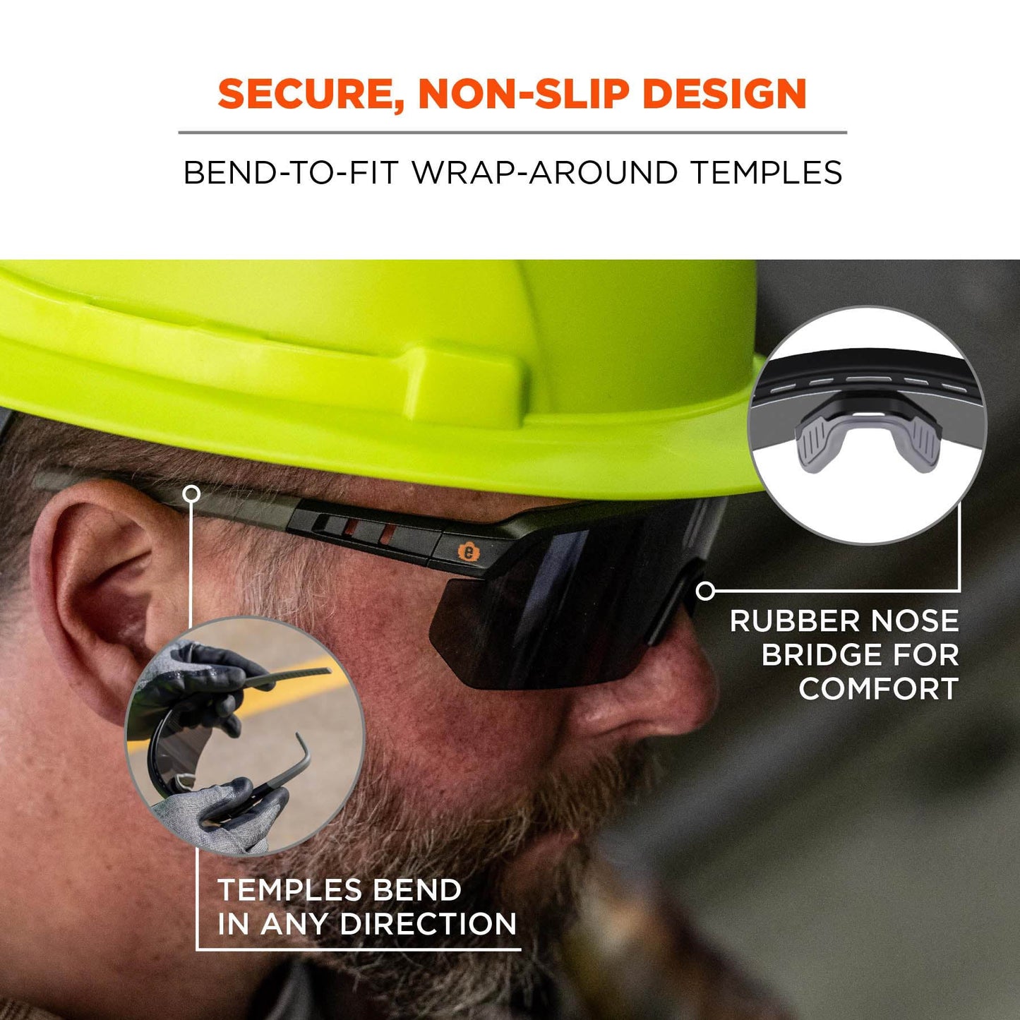 Clear Lens Glasses - Ergodyne - Impact-Resistant Style
