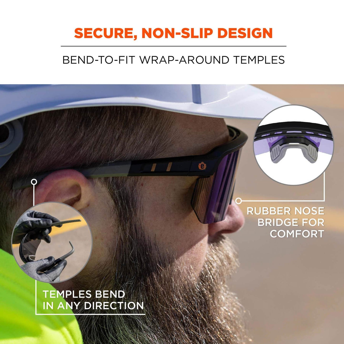 Clear Lens Glasses - Ergodyne - Impact-Resistant Style
