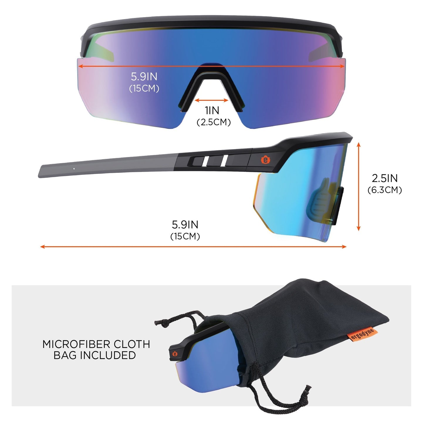 Clear Lens Glasses - Ergodyne - Impact-Resistant Style