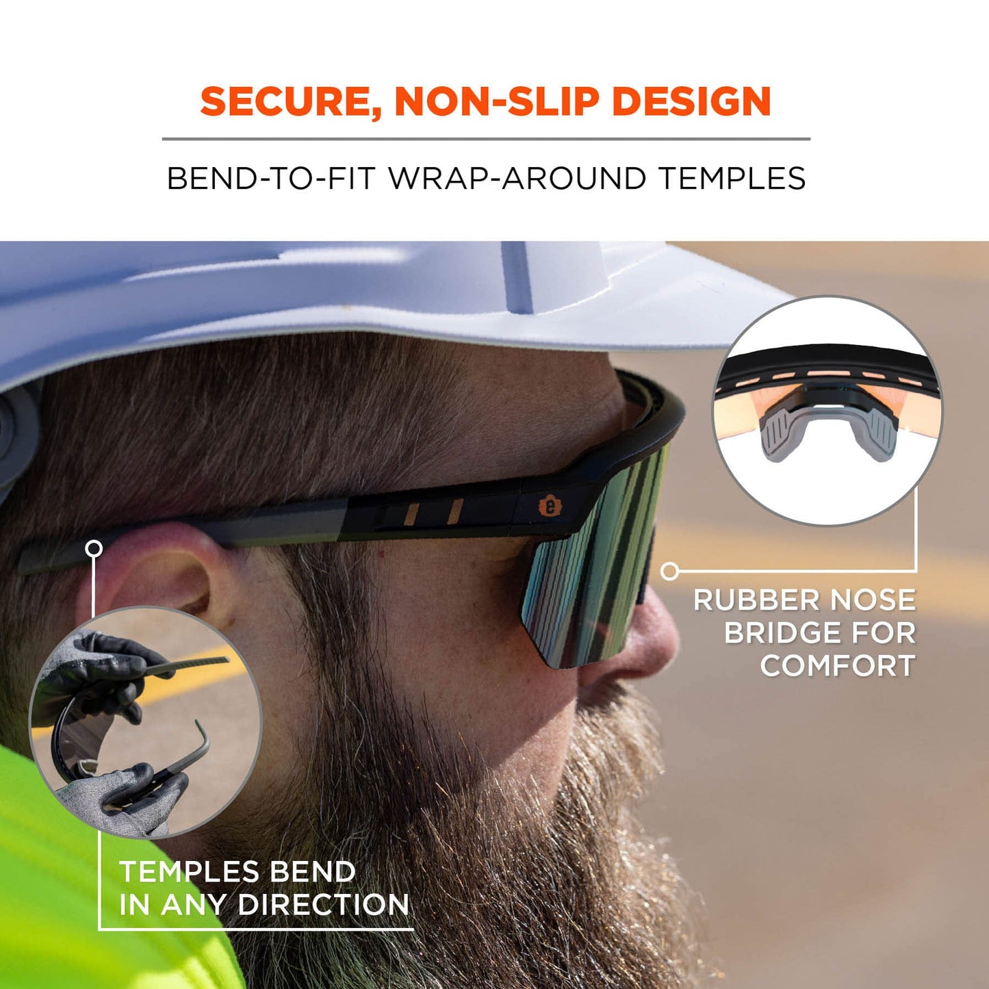 Clear Lens Glasses - Ergodyne - Impact-Resistant Style