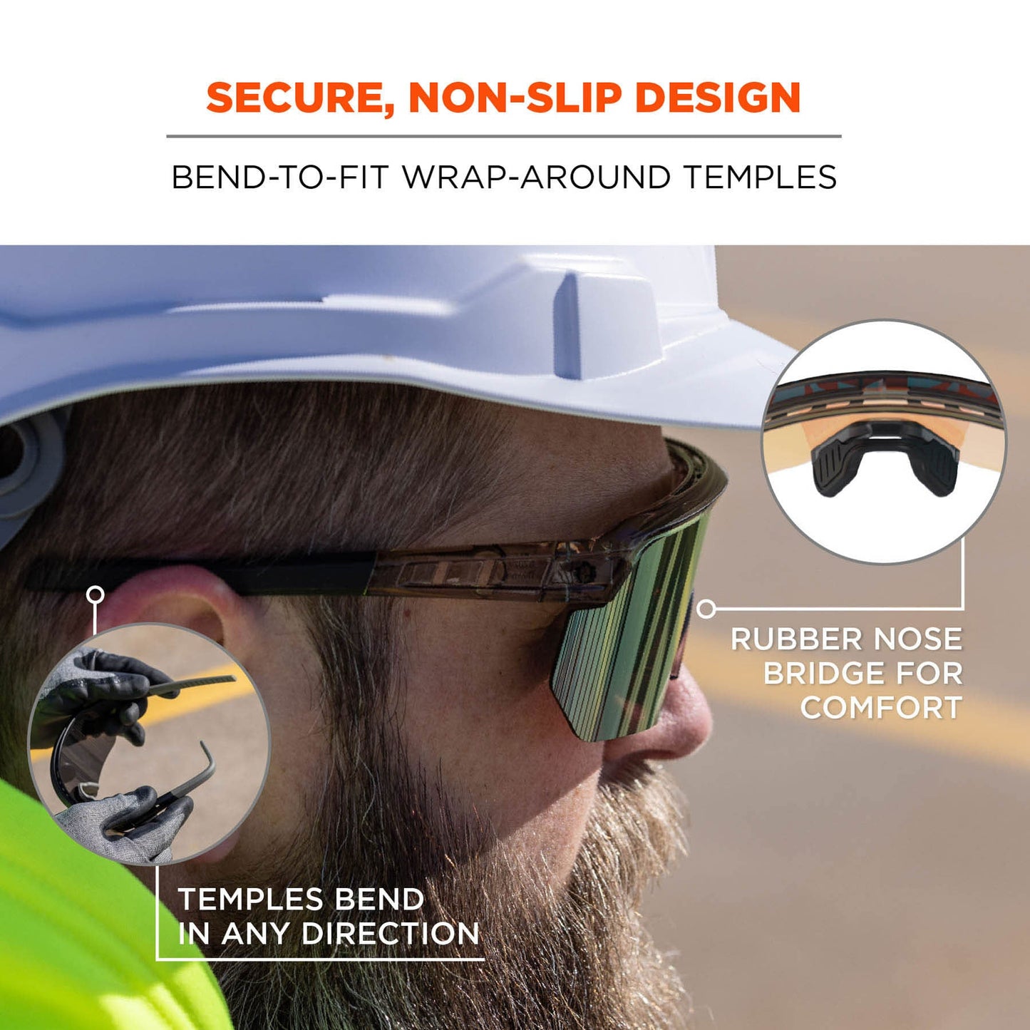 Clear Lens Glasses - Ergodyne - Impact-Resistant Style