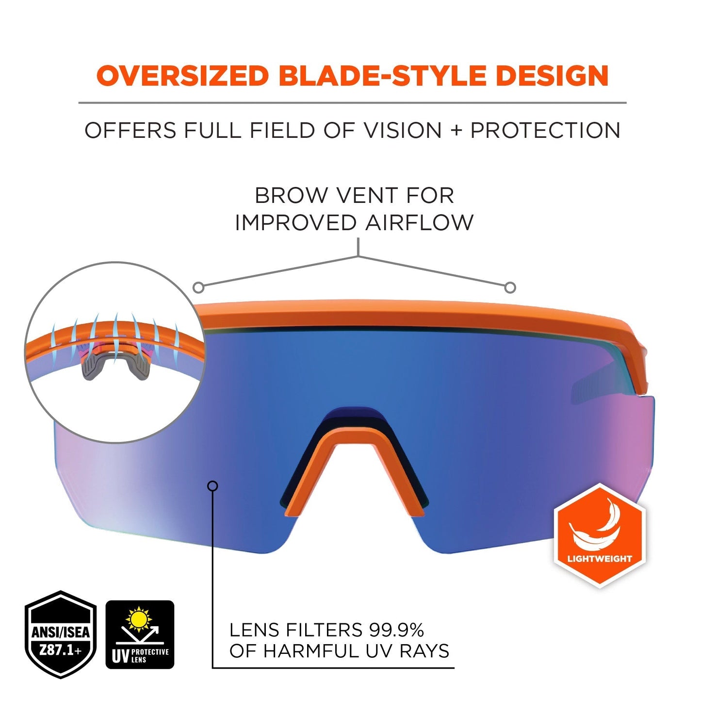 Clear Lens Glasses - Ergodyne - Impact-Resistant Style