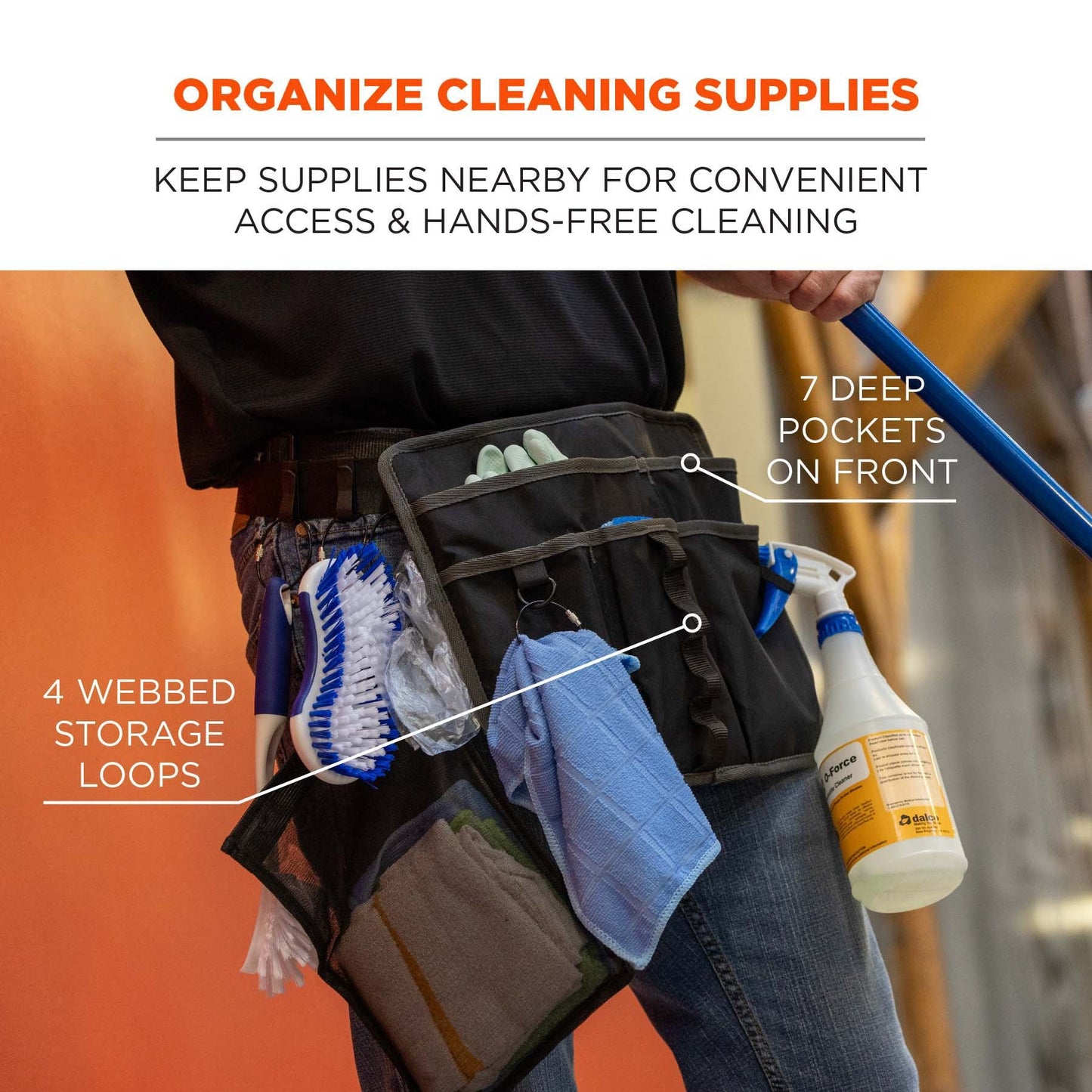 Black Aprons - Ergodyne - Pouch with Pockets