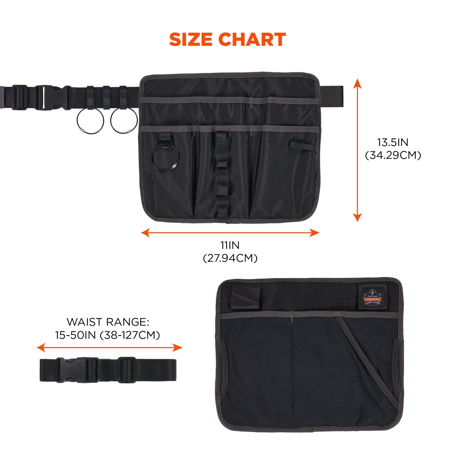 Black Aprons - Ergodyne - Pouch with Pockets