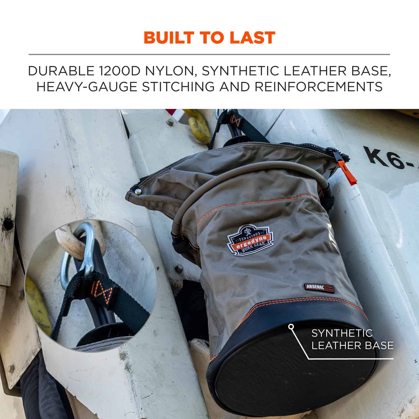 Gray Hoist Buckets - Ergodyne - Durable Nylon Tool Bag